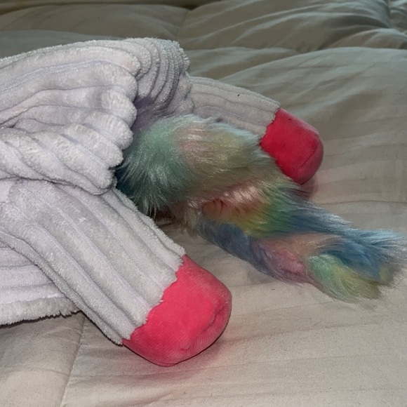 NWT Plush Rainbow Unicorn Halloween Dog Costume Sz Large - Picture 7 of 11